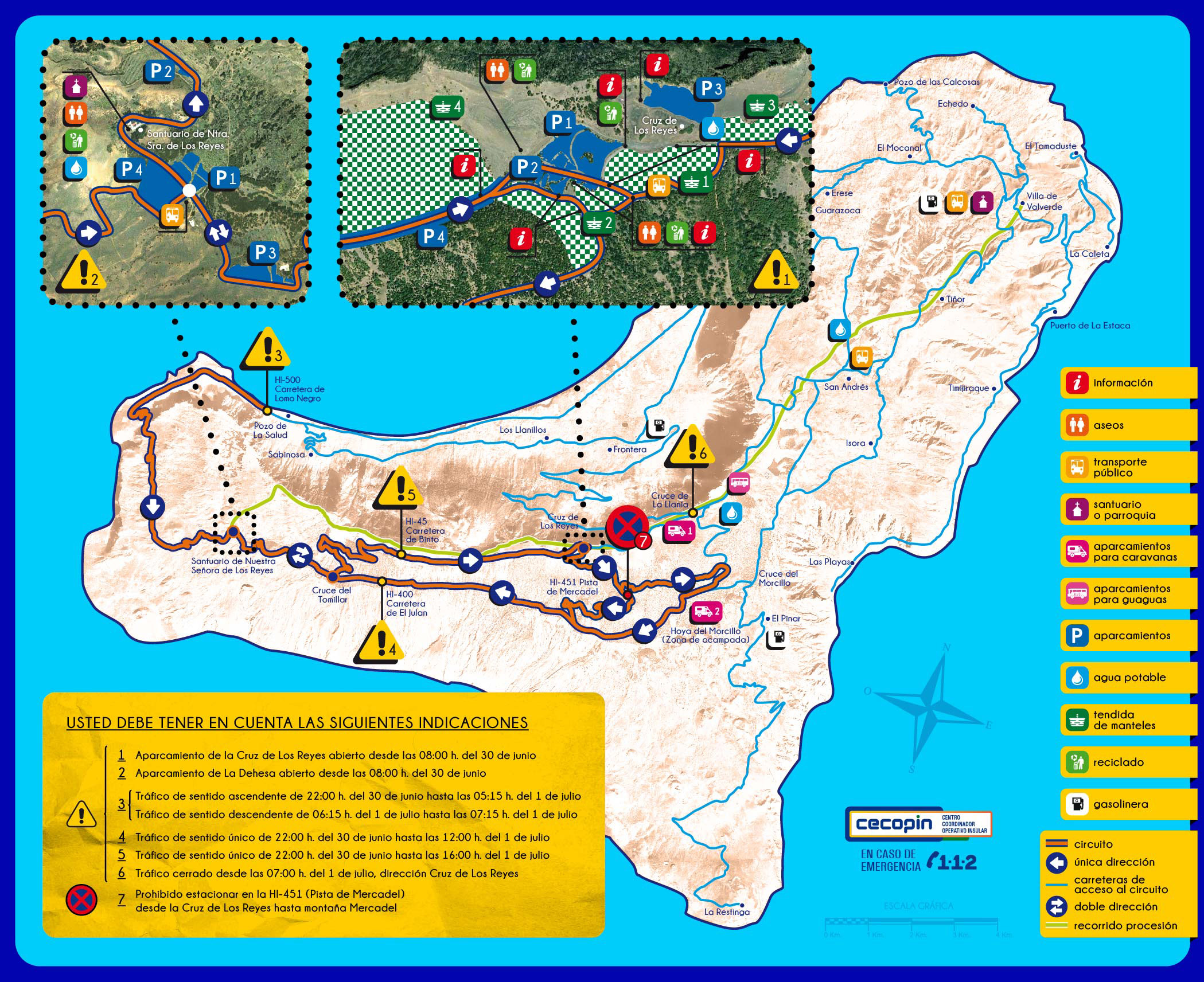 Mapa organizacion del trafico bajada